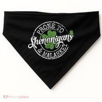 St Patricks Day, Funny St Patricks Day, St Patricks Day Shenanigans USA-Made Doggie Bandana thumb 0