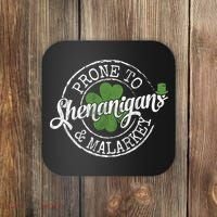 St Patricks Day, Funny St Patricks Day, St Patricks Day Shenanigans Coaster thumb 0
