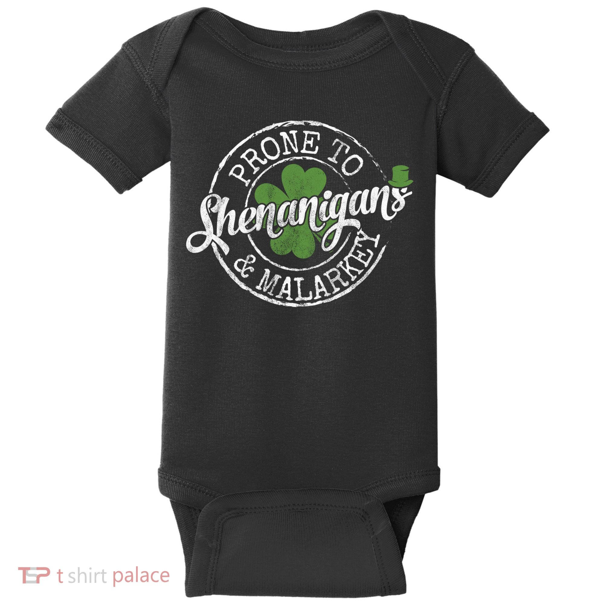 St Patricks Day, Funny St Patricks Day, St Patricks Day Shenanigans Baby Bodysuit