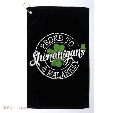St Patricks Day, Funny St Patricks Day, St Patricks Day Shenanigans Golf Towel