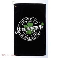 St Patricks Day, Funny St Patricks Day, St Patricks Day Shenanigans Golf Towel thumb 0