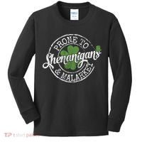 St Patricks Day, Funny St Patricks Day, St Patricks Day Shenanigans Kids Long Sleeve Shirt thumb 0