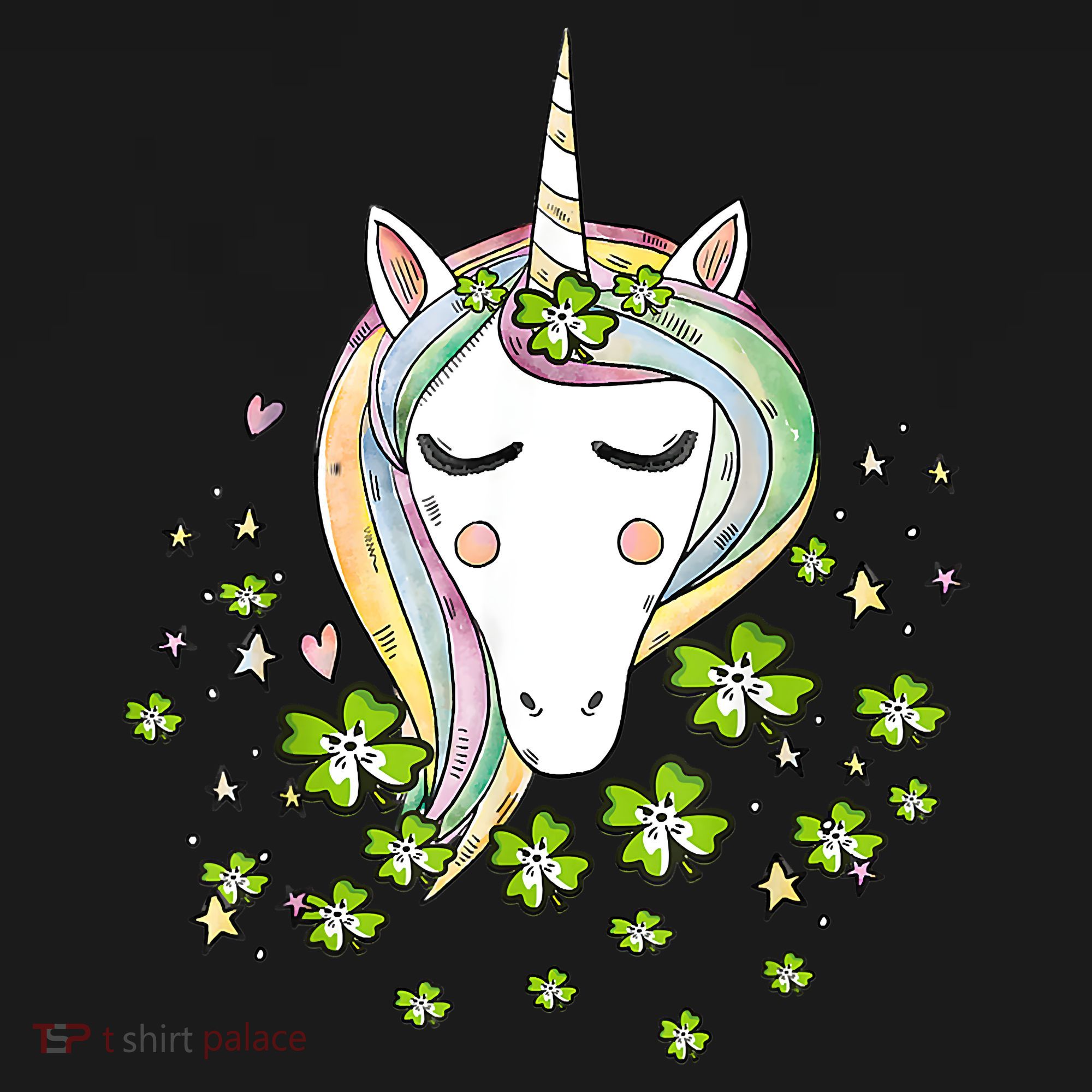 St Patricks Day Shamrock Unicorn Girls Irish Cool Green Kids Sweatshirt