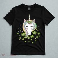St Patricks Day Shamrock Unicorn Girls Irish Cool Green Kids T-Shirt thumb 5