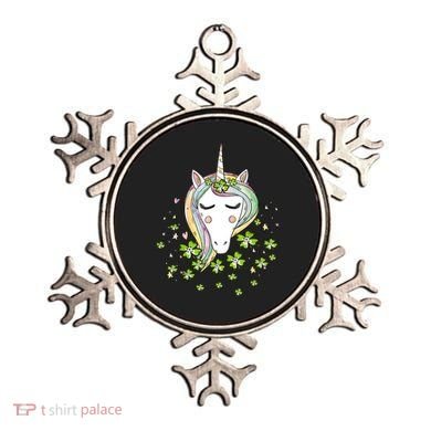 St Patricks Day Shamrock Unicorn Girls Irish Cool Green Kids Ornament