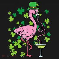 St Patricks Day Irish Flamingo Saint Pattys Paddys Sweatshirt thumb 3