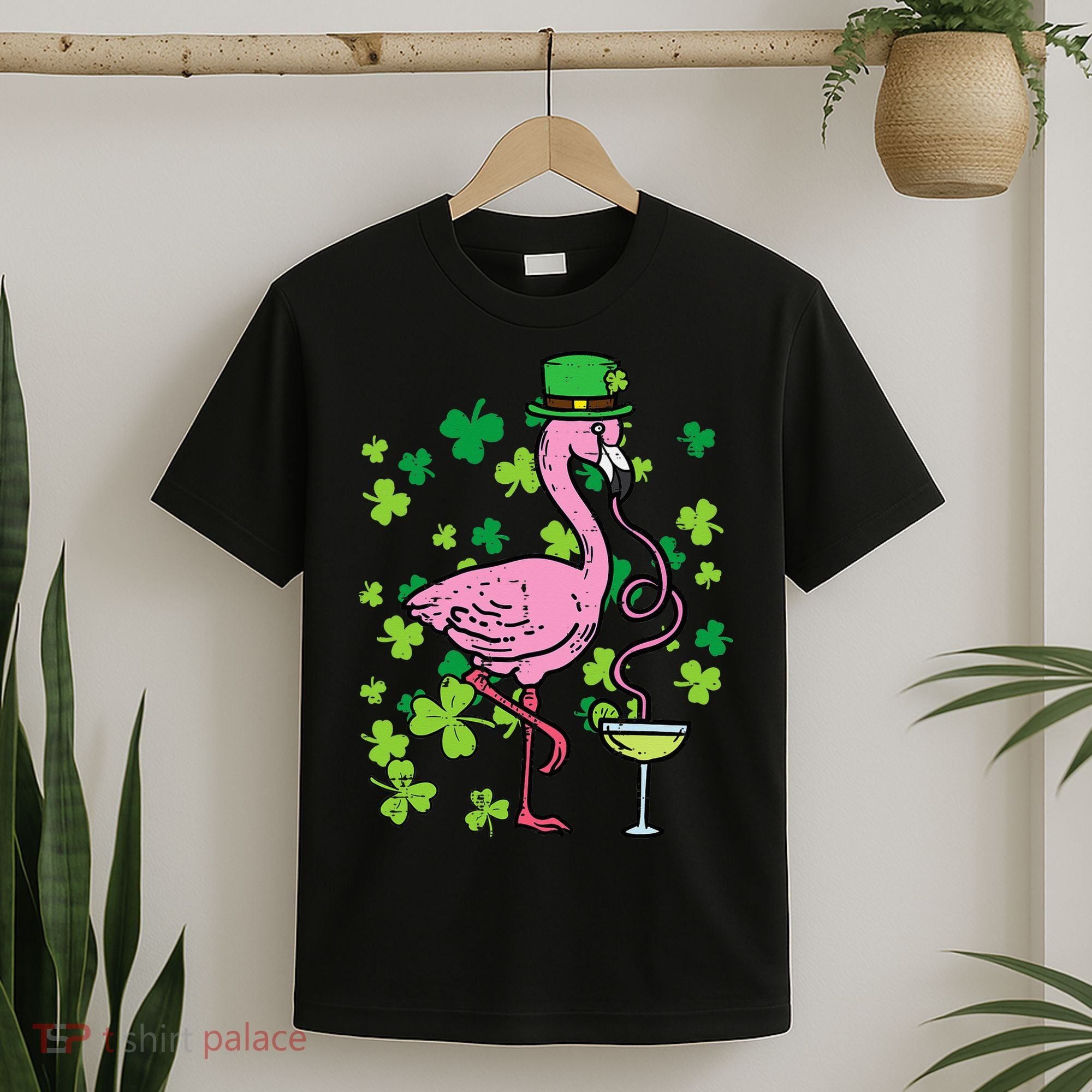 St Patricks Day Irish Flamingo Saint Pattys Paddys T-Shirt