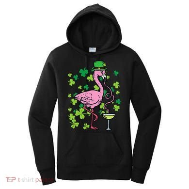 St Patricks Day Irish Flamingo Saint Pattys Paddys Women's Hoodie