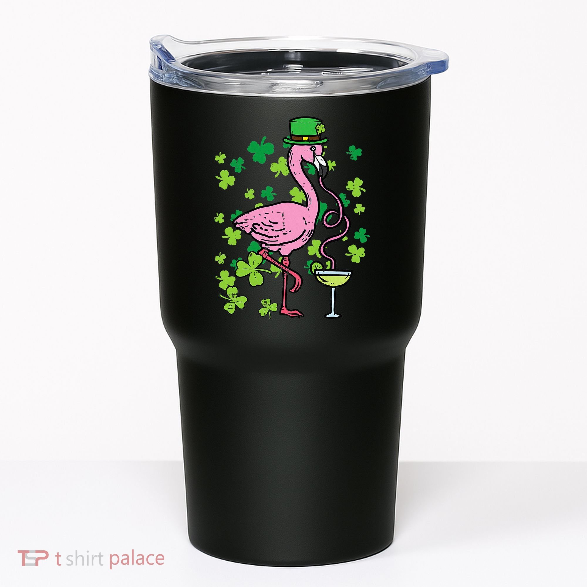 St Patricks Day Irish Flamingo Saint Pattys Paddys Tumbler