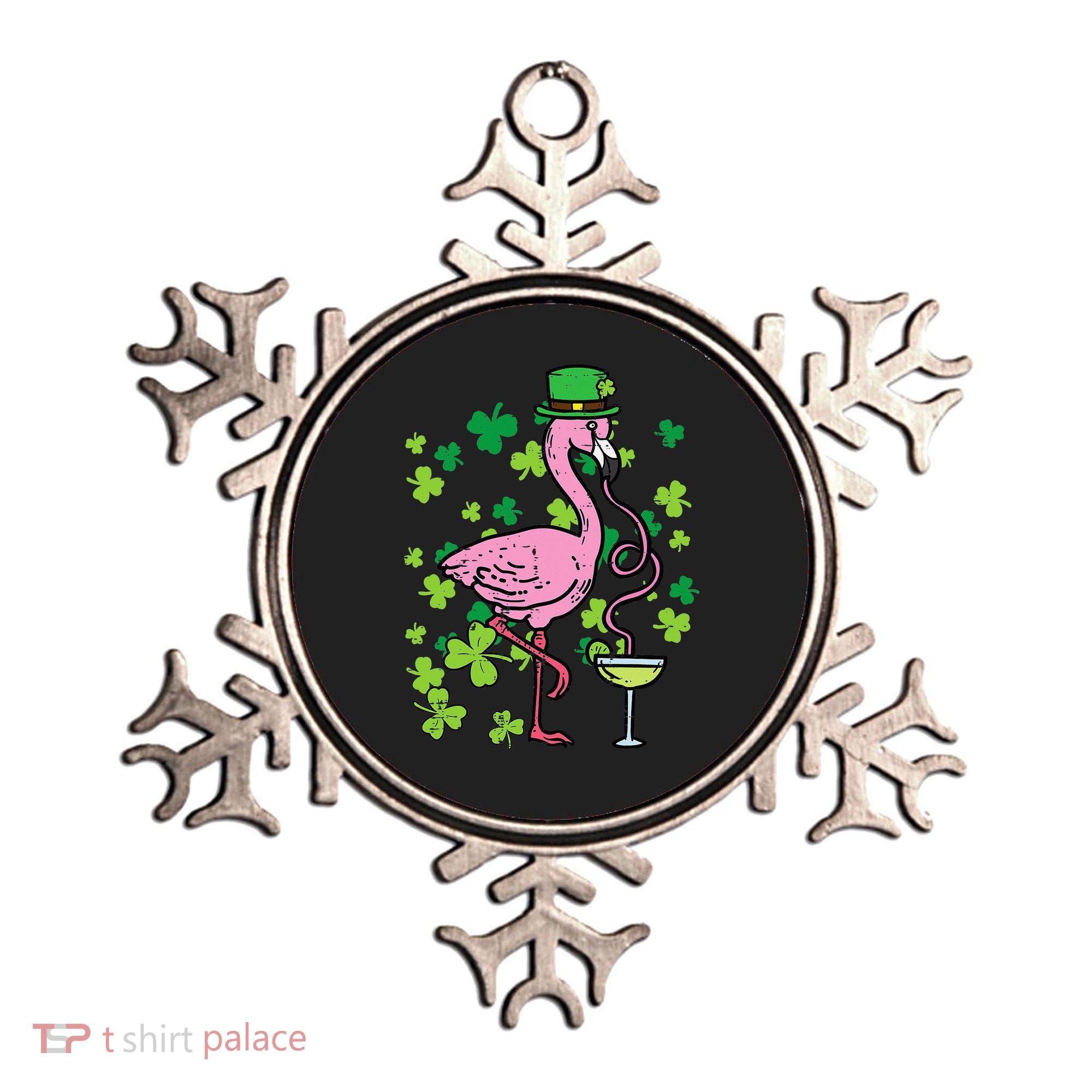 St Patricks Day Irish Flamingo Saint Pattys Paddys Ornament