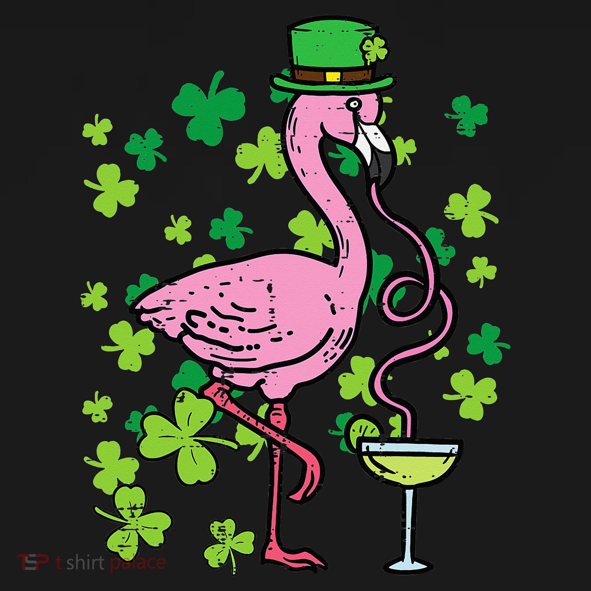 St Patricks Day Irish Flamingo Saint Pattys Paddys Women's Tank Top