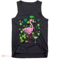St Patricks Day Irish Flamingo Saint Pattys Paddys Tank Top thumb 0