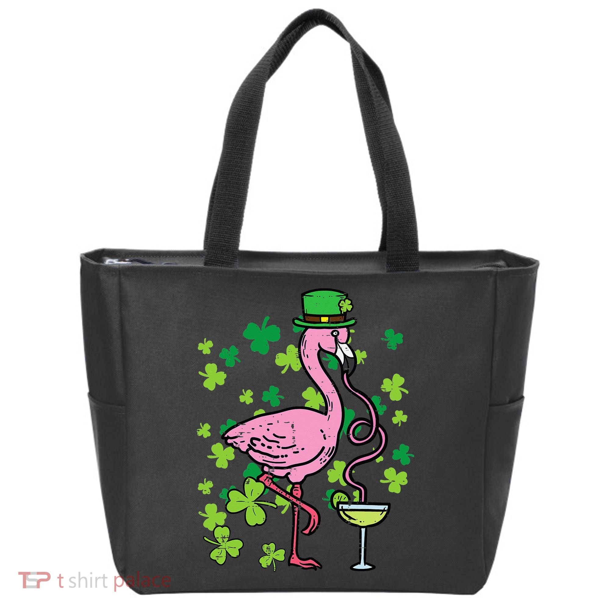 St Patricks Day Irish Flamingo Saint Pattys Paddys Tote Bag
