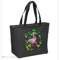 St Patricks Day Irish Flamingo Saint Pattys Paddys Tote Bag thumb 2