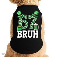 St Patrick’s Day 67 Bruh Viral 6-7 Meme Doggie Tank thumb 0