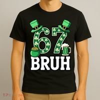 St Patrick’s Day 67 Bruh Viral 6-7 Meme T-Shirt thumb 3