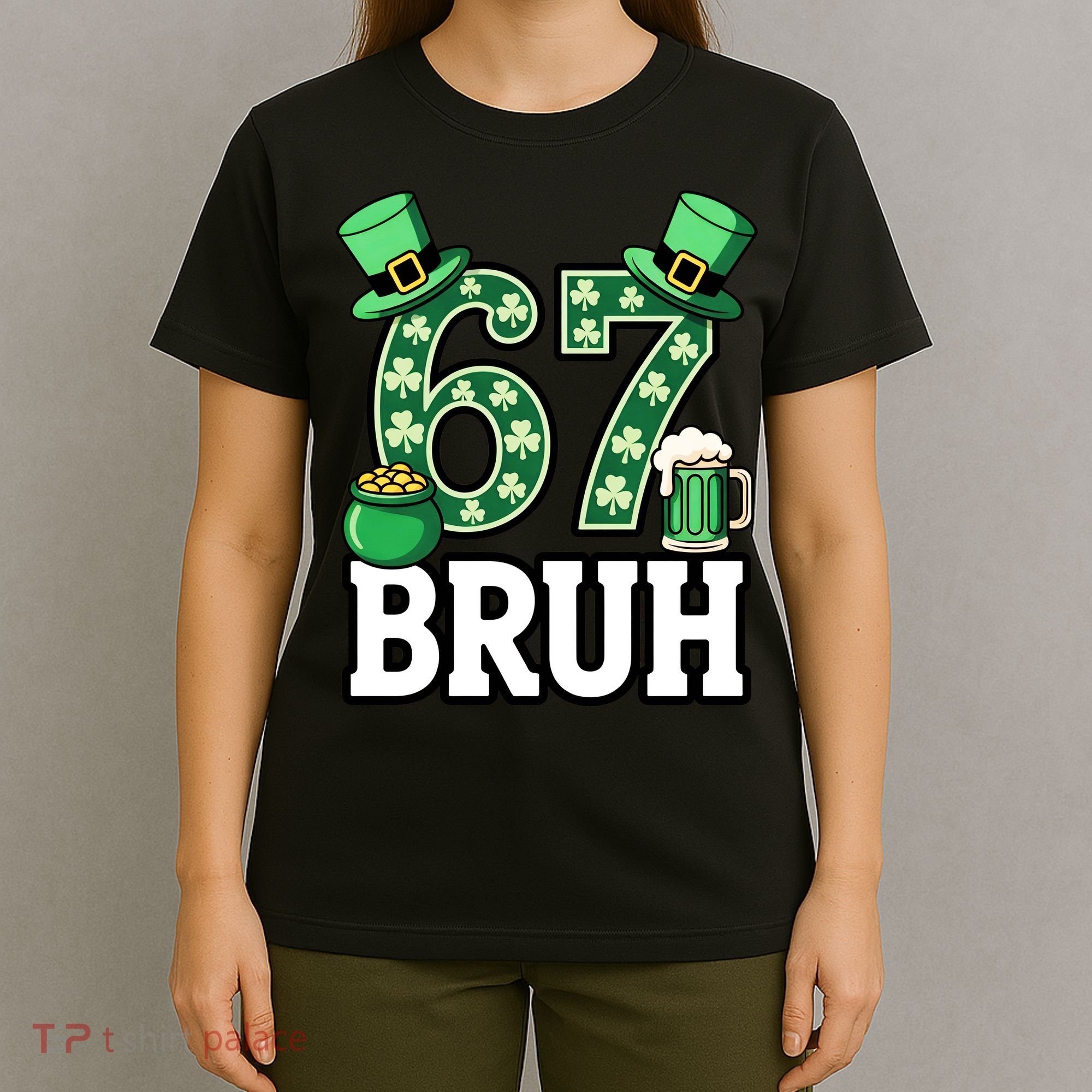 St Patrick’s Day 67 Bruh Viral 6-7 Meme T-Shirt