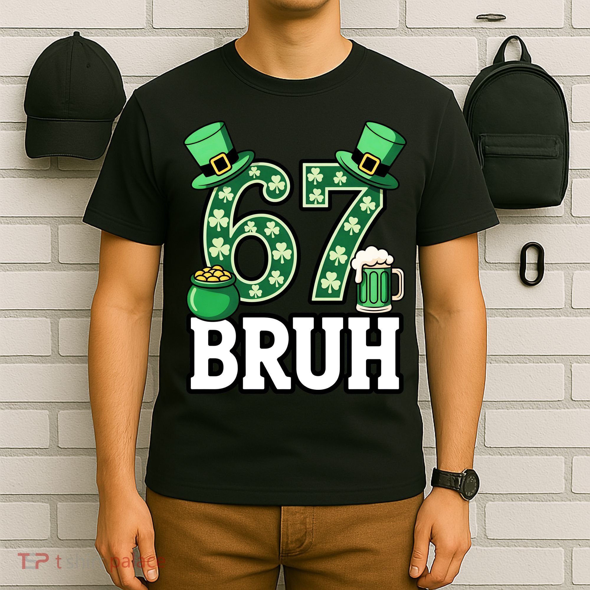 St Patrick’s Day 67 Bruh Viral 6-7 Meme T-Shirt
