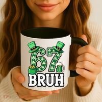 St Patrick’s Day 67 Bruh Viral 6-7 Meme Coffee Mug thumb 3