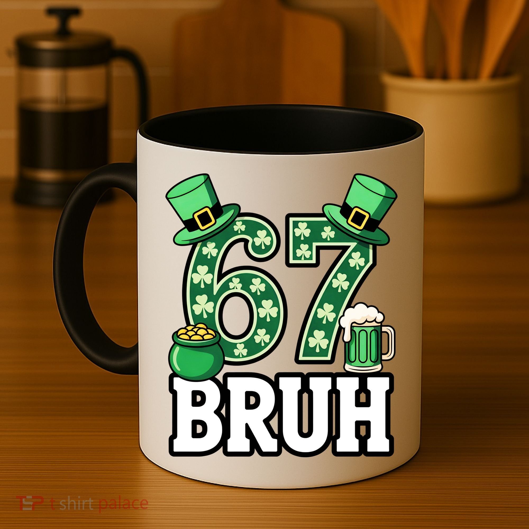 St Patrick’s Day 67 Bruh Viral 6-7 Meme Coffee Mug