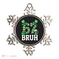 St Patrick’s Day 67 Bruh Viral 6-7 Meme Ornament thumb 0
