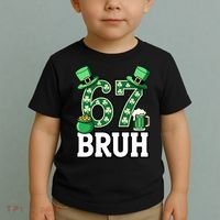 St Patrick’s Day 67 Bruh Viral 6-7 Meme Toddler T-Shirt thumb 2