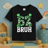 St Patrick’s Day 67 Bruh Viral 6-7 Meme Toddler T-Shirt thumb 3