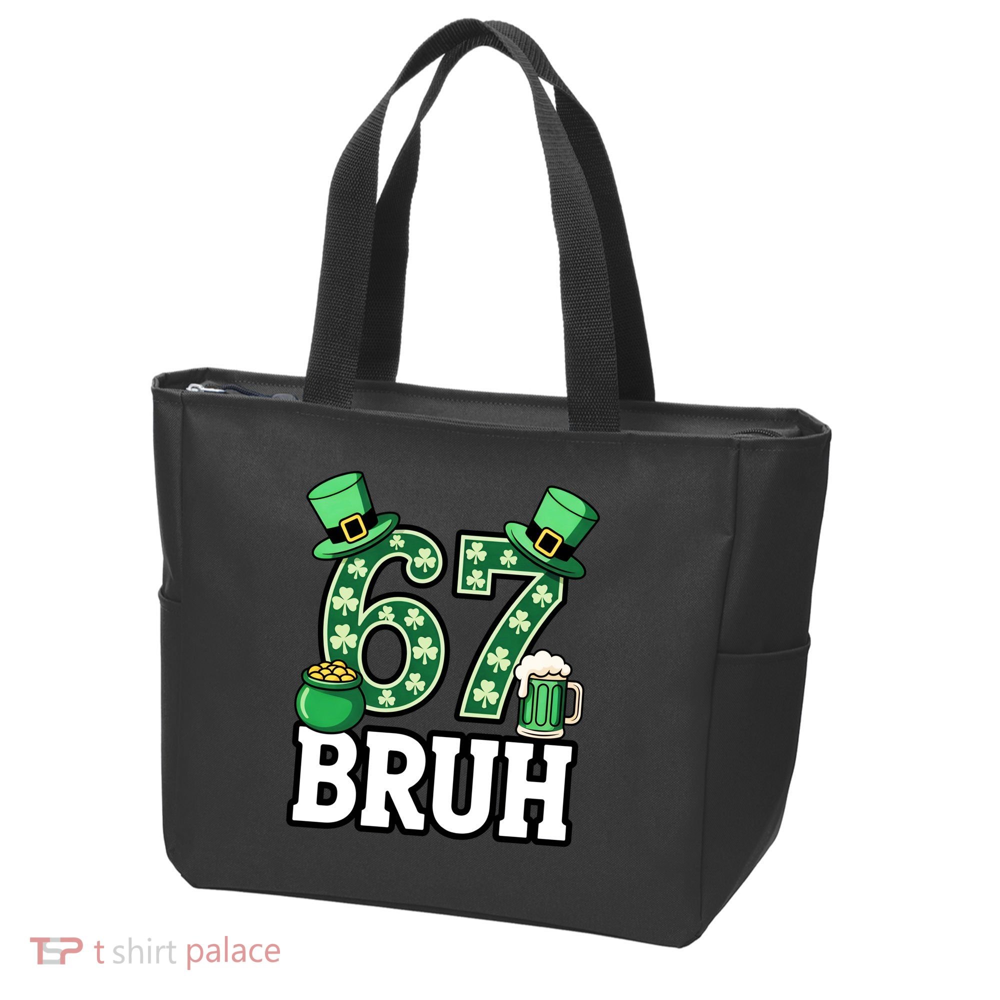 St Patrick’s Day 67 Bruh Viral 6-7 Meme Tote Bag