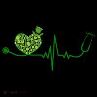St Patricks Day Heartbeat Nurse Coaster thumb 2