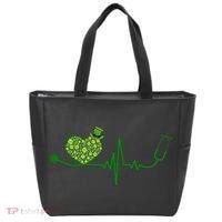St Patricks Day Heartbeat Nurse Tote Bag thumb 0