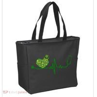 St Patricks Day Heartbeat Nurse Tote Bag thumb 2