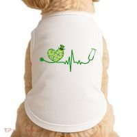 St Patricks Day Heartbeat Nurse Doggie Tank thumb 0