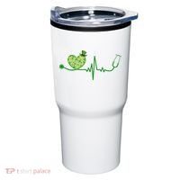 St Patricks Day Heartbeat Nurse Tumbler thumb 0