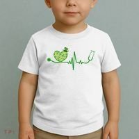 St Patricks Day Heartbeat Nurse Toddler T-Shirt thumb 2