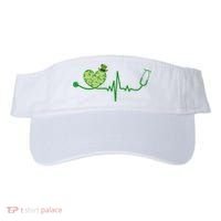St Patricks Day Heartbeat Nurse Visor thumb 0