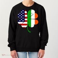 St Patricks Day Irish American Flag Women's Sweatshirt thumb 0