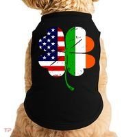 St Patricks Day Irish American Flag Doggie Tank thumb 0