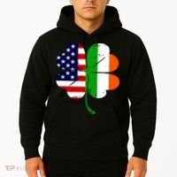 St Patricks Day Irish American Flag Hoodie thumb 2