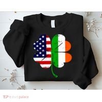 St Patricks Day Irish American Flag Sweatshirt thumb 2