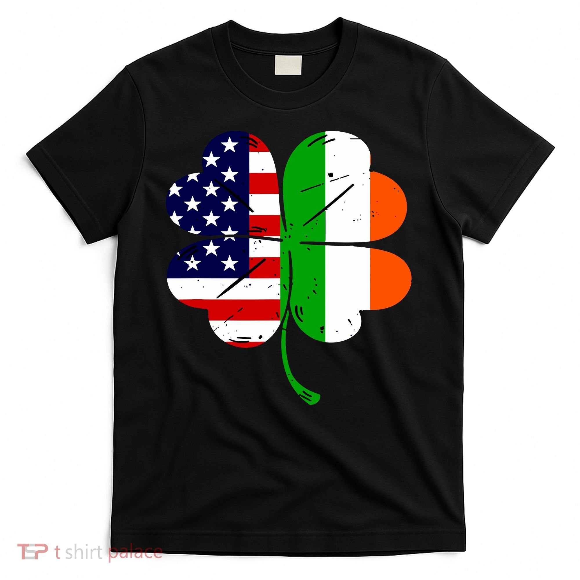 St Patricks Day Irish American Flag T-Shirt