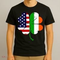 St Patricks Day Irish American Flag T-Shirt thumb 3