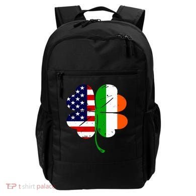 St Patricks Day Irish American Flag Backpack