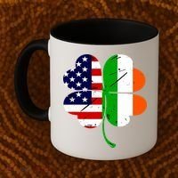 St Patricks Day Irish American Flag Coffee Mug thumb 2