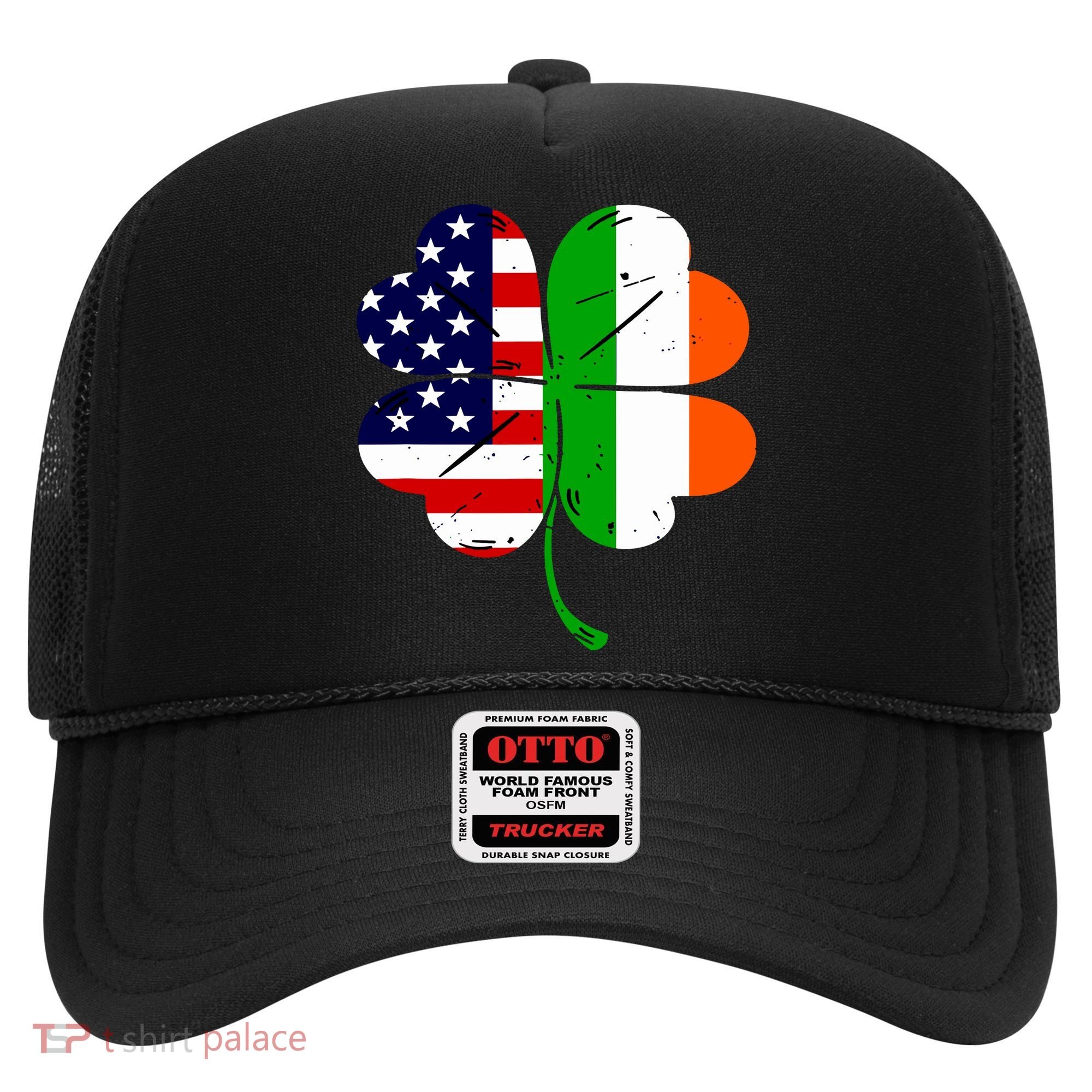 St Patricks Day Irish American Flag Hat