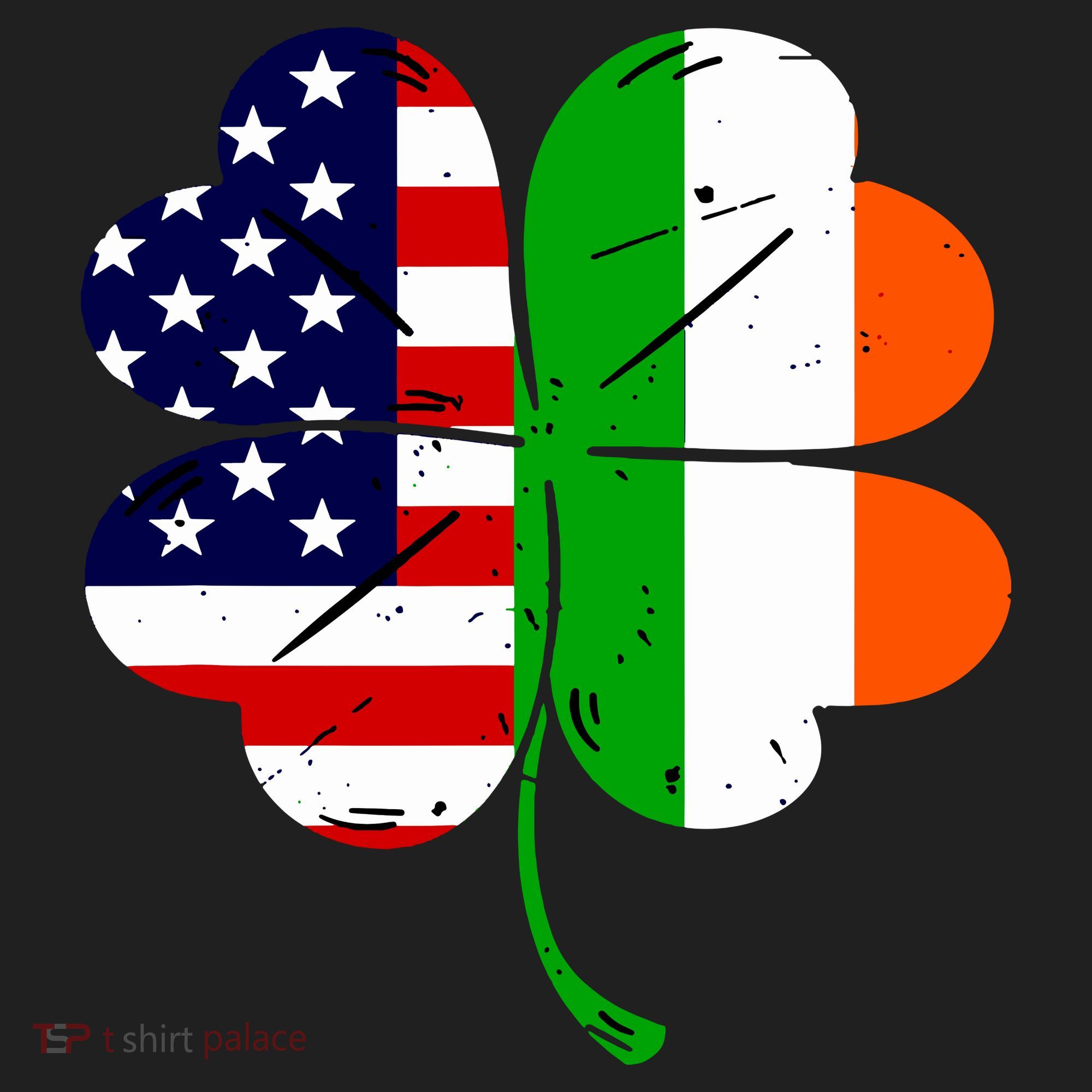 St Patricks Day Irish American Flag Hat