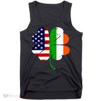 St Patricks Day Irish American Flag Tank Top thumb 0