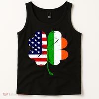St Patricks Day Irish American Flag Tank Top thumb 2