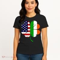 St Patricks Day Irish American Flag Women's T-Shirt thumb 4
