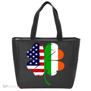 St Patricks Day Irish American Flag Tote Bag
