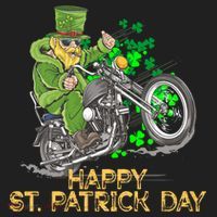 St Patrick Day Motorcycle Bike Biker Rider Plus Size Women's Sweatshirt thumb 2